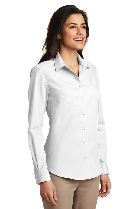 Port Authority Women's Long Sleeve Carefree Poplin Dress Shirt