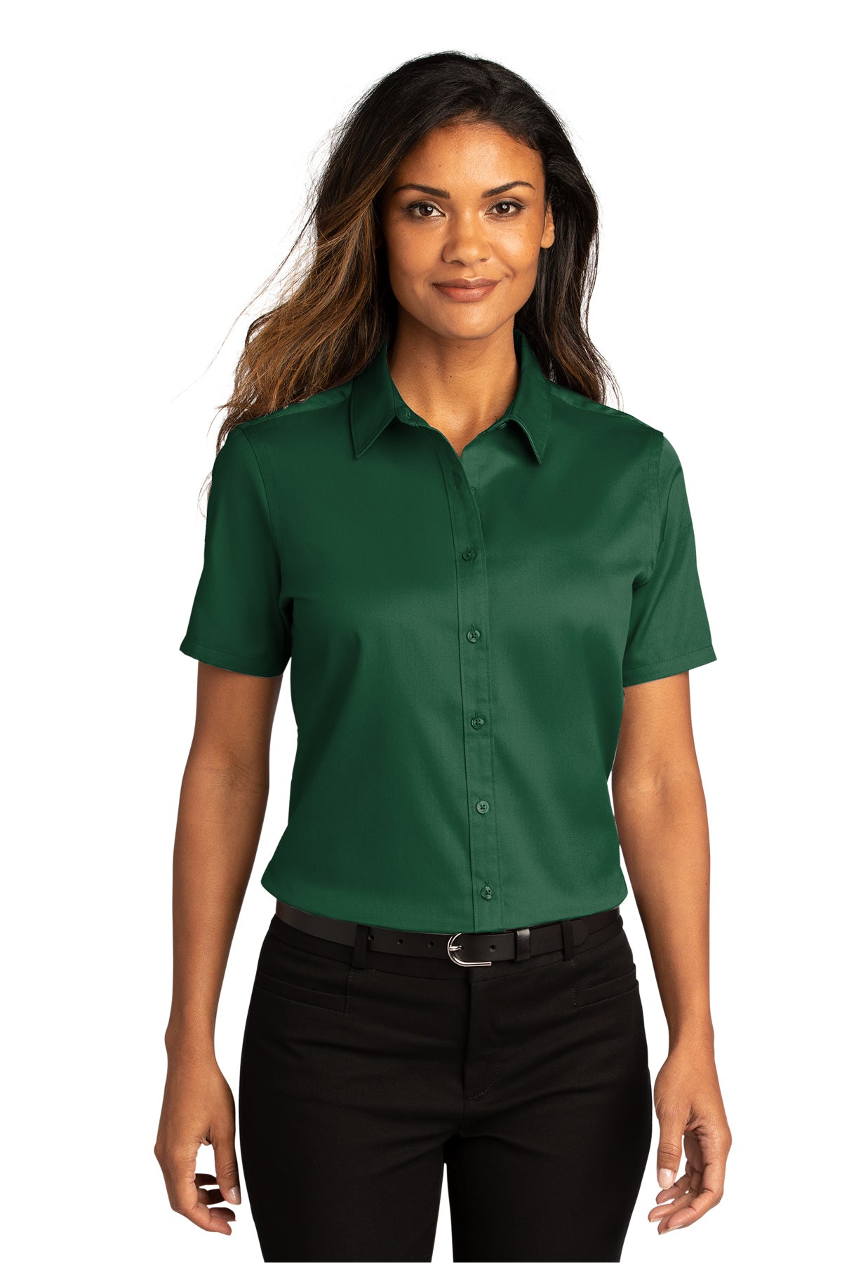 Port Authority® Ladies Short Sleeve SuperPro React ™ Twill Shirt