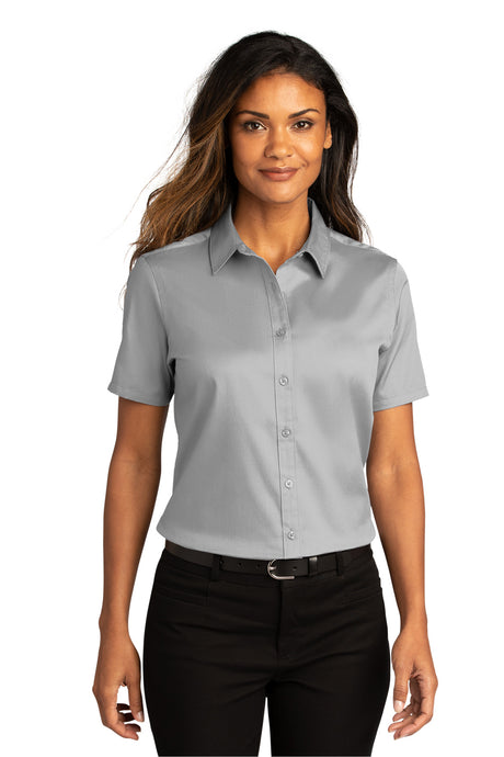 Port Authority® Ladies Short Sleeve SuperPro React ™ Twill Shirt