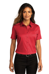 Port Authority® Ladies Short Sleeve SuperPro React ™ Twill Shirt