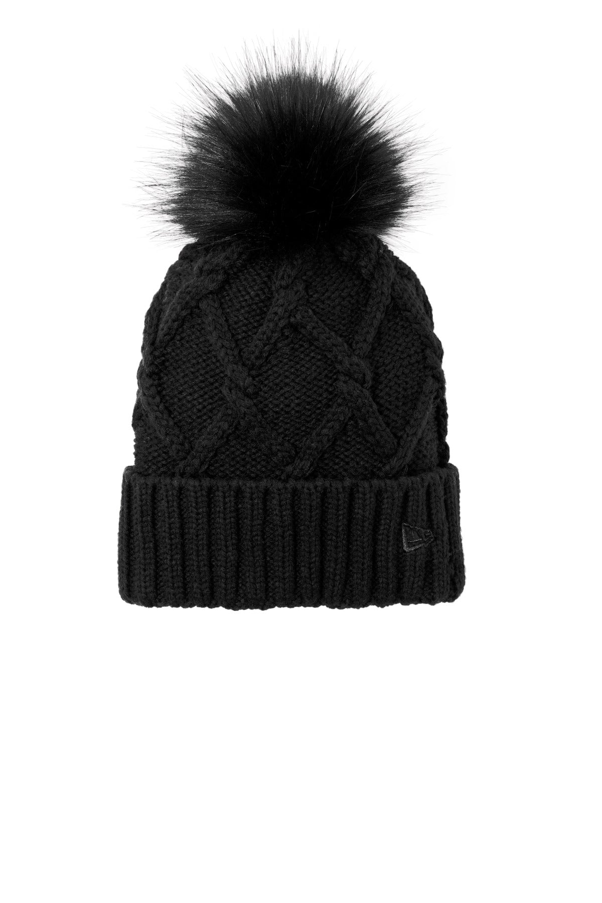 New Era Faux Fur Pom Beanie