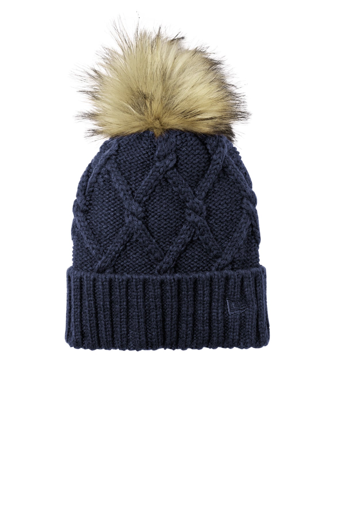 New Era Faux Fur Pom Beanie