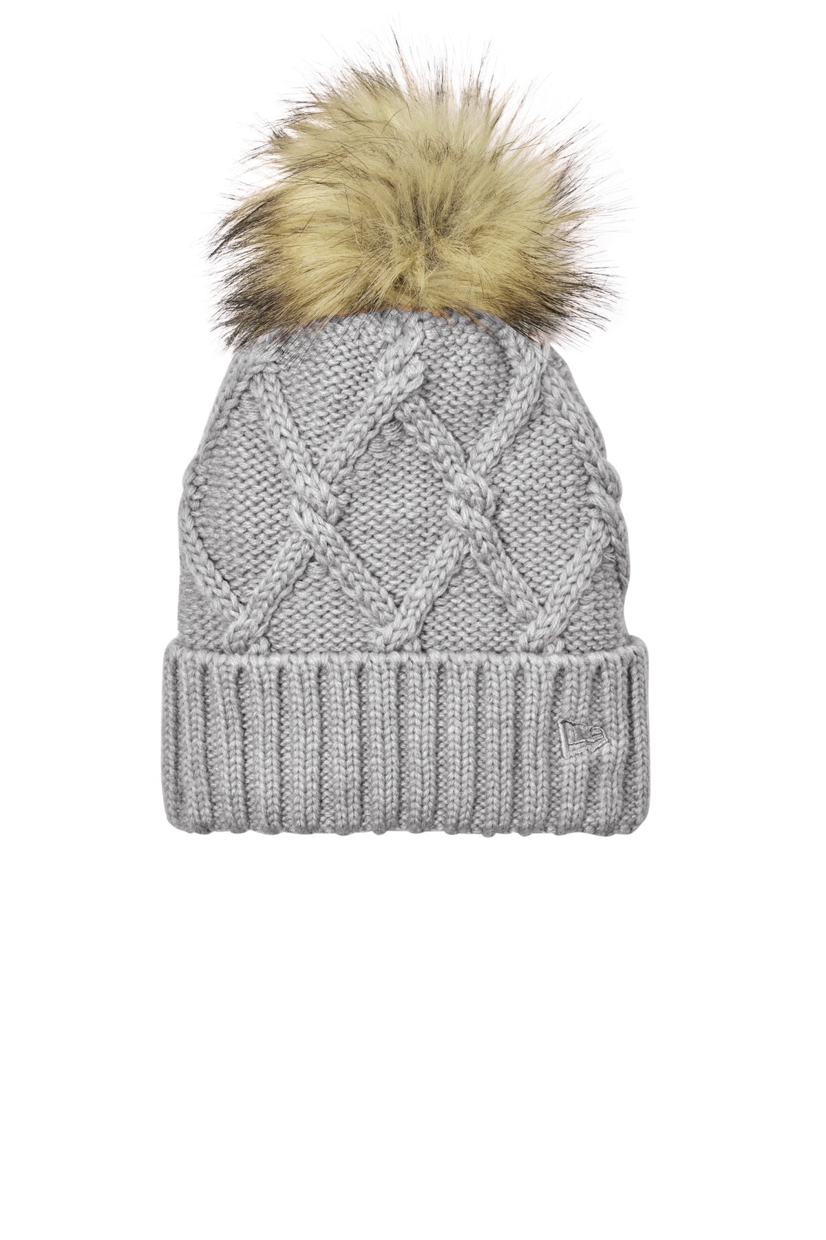 New Era Faux Fur Pom Beanie