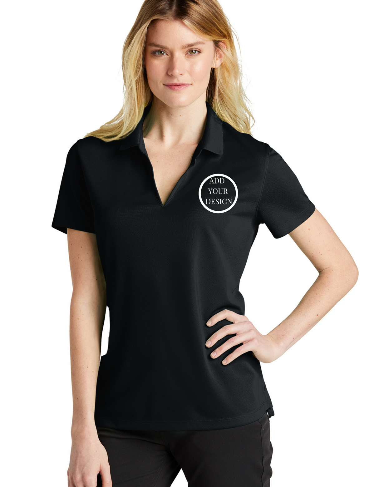 Imprint Connect- Nike Ladies Dri-FIT Micro Pique 2.0 Polo Design Yours Today. Custom embroidery
Nike Ladies Dri-FIT Micro Pique 2.0 Polo