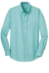 Port Authority Long Sleeve Gingham Easy Care Shirt.