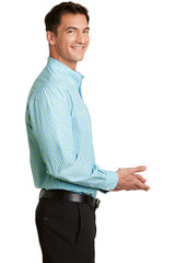Port Authority Long Sleeve Gingham Easy Care Shirt.