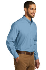 Port Authority Men's Long Sleeve Carefree Poplin Dress Shirt