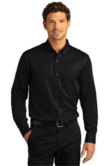 Port Authority® Long Sleeve SuperPro React™ Twill Shirt