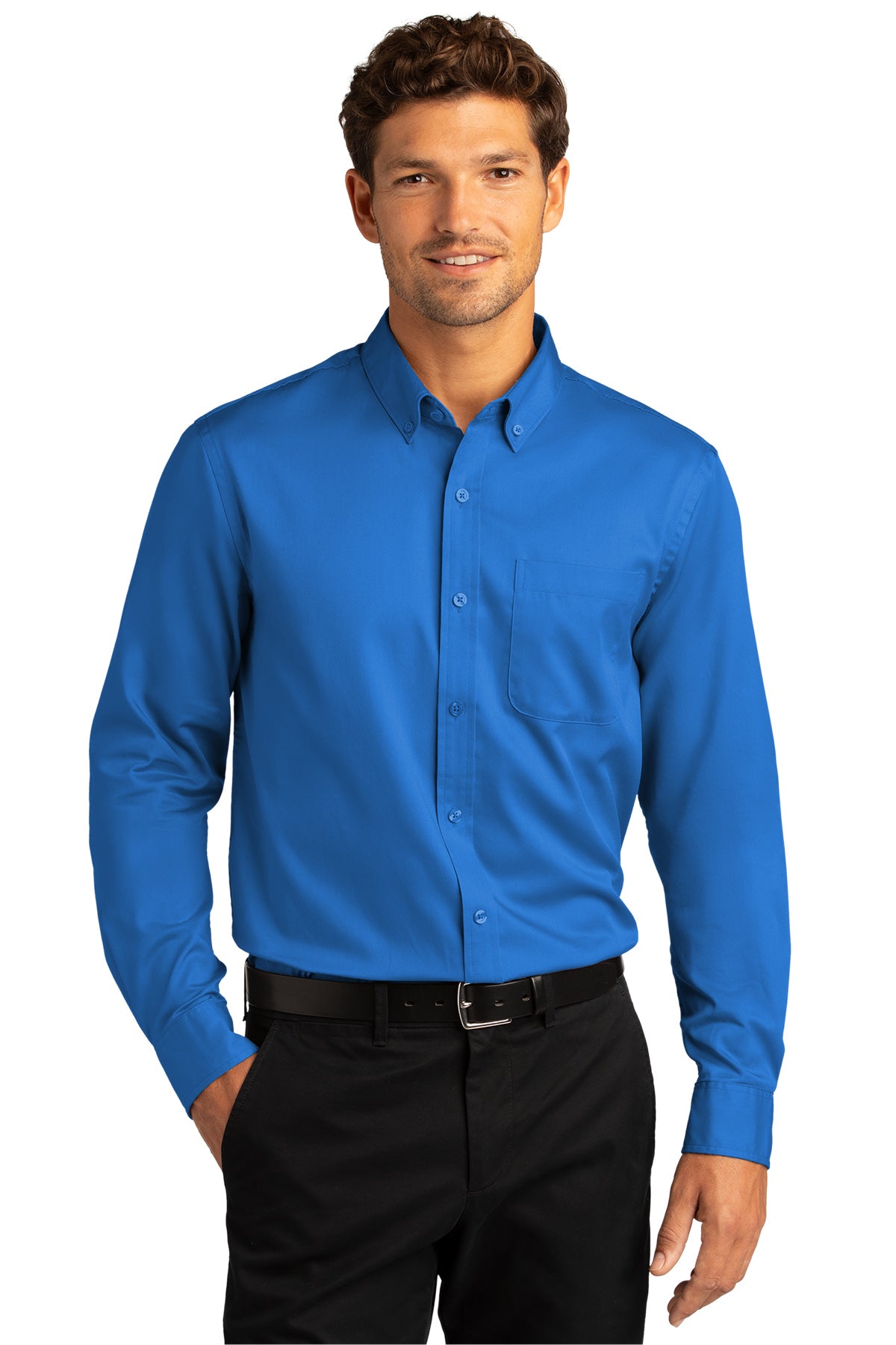 Port Authority® Long Sleeve SuperPro React™ Twill Shirt