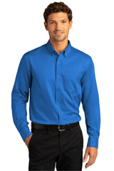 Port Authority® Long Sleeve SuperPro React™ Twill Shirt