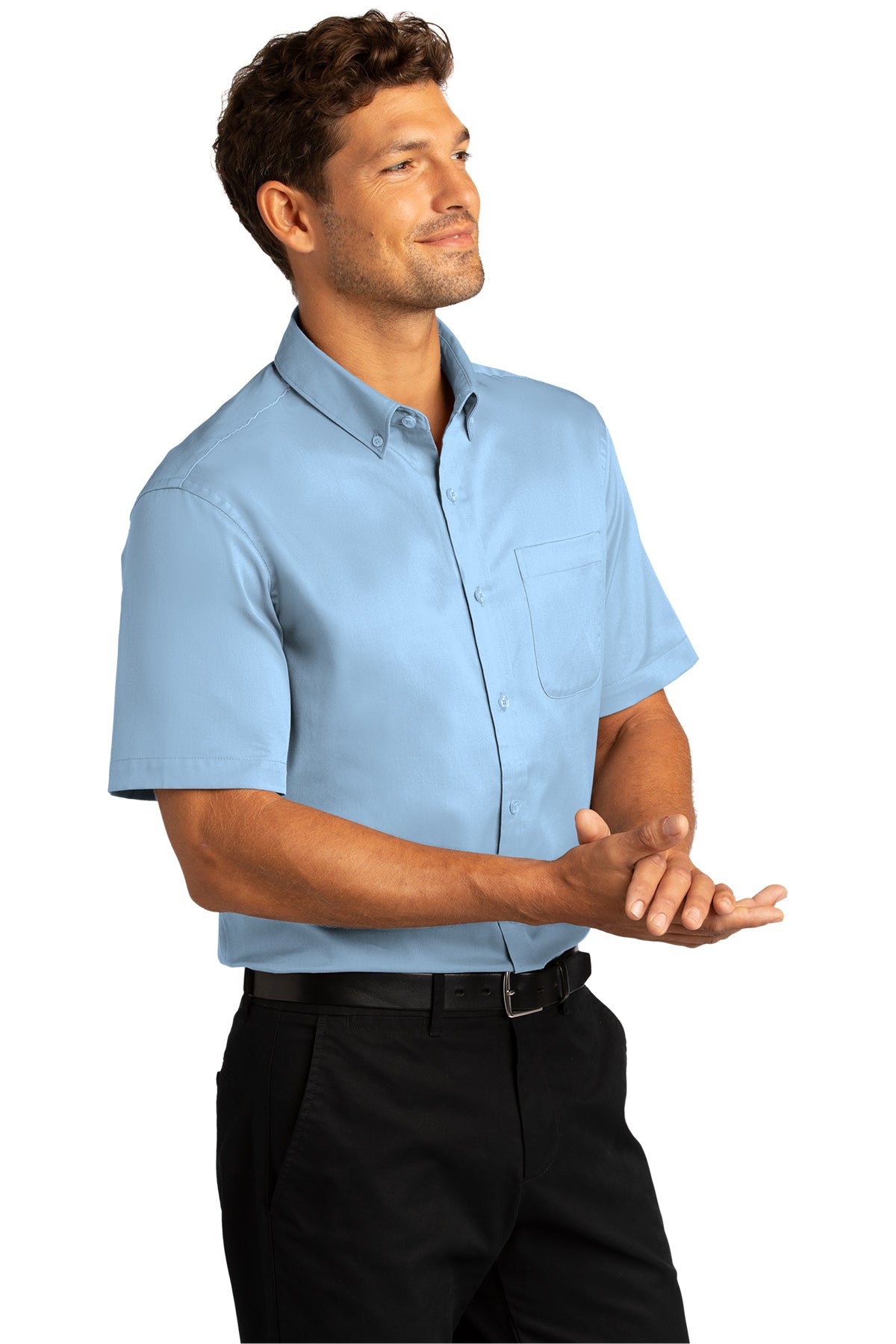 Port Authority® Men's Short Sleeve SuperPro React™Twill Shirt