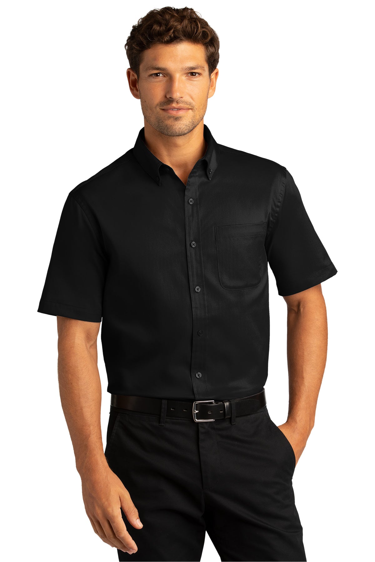 Port Authority® Men's Short Sleeve SuperPro React™Twill Shirt