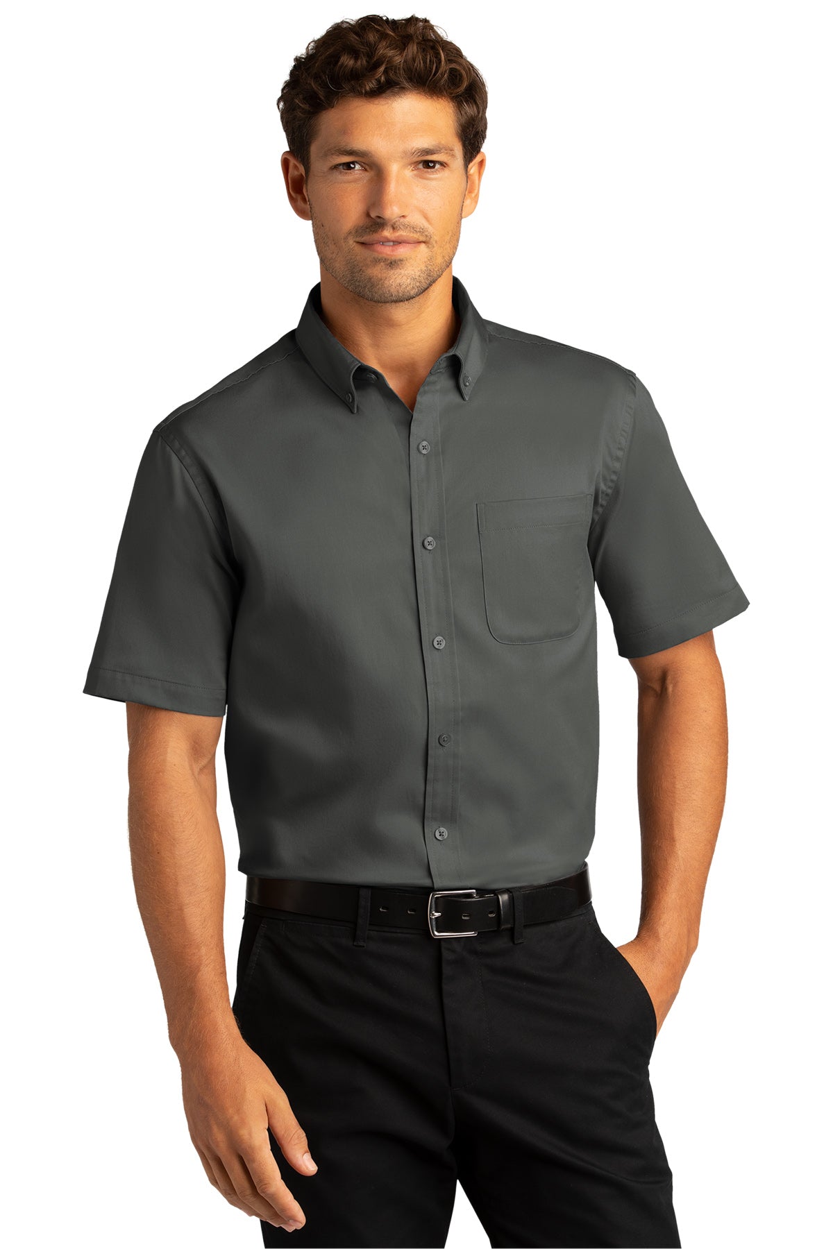 Port Authority® Men's Short Sleeve SuperPro React™Twill Shirt