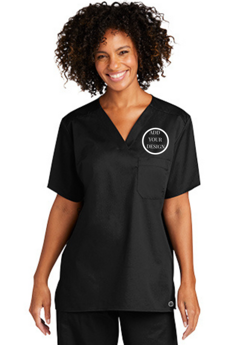 Imprint Connect-Wink™ WorkFlex™ Women's Chest Pocket V-Neck Scrub Top Design Yours Today. Custom embroidery
Wink™ WorkFlex™ Women's Chest Pocket V-Neck Scrub Top