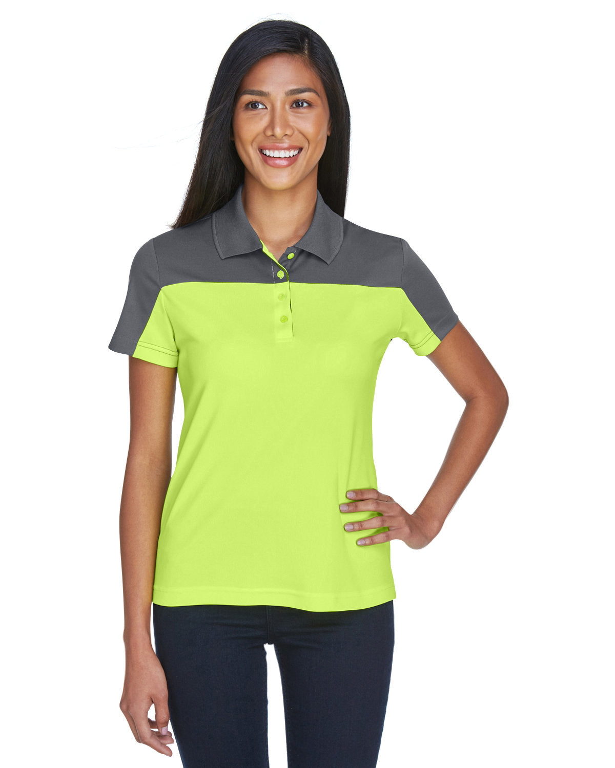 CORE365 Ladies' Balance Colorblock Performance Piqué Polo