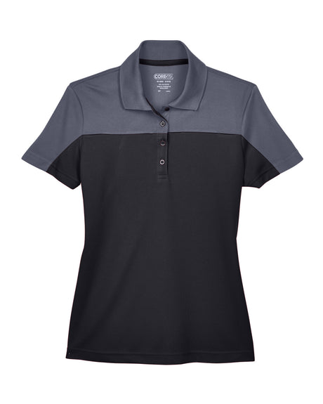 CORE365 Ladies' Balance Colorblock Performance Piqué Polo