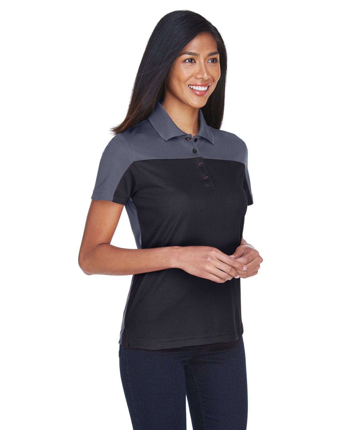 CORE365 Ladies' Balance Colorblock Performance Piqué Polo