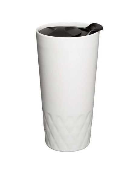 Prime Line Double Wall Ceramic Textured Tumbler