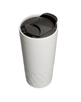 Prime Line Double Wall Ceramic Textured Tumbler