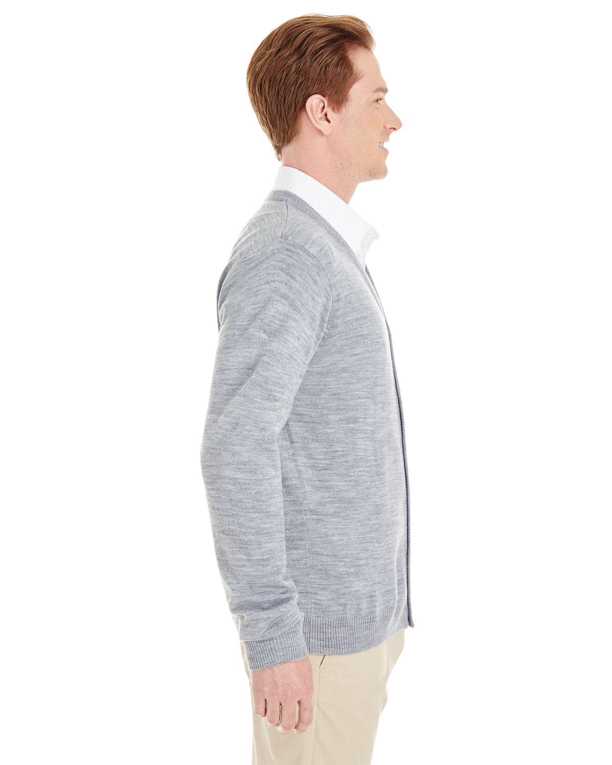 Harriton Men's Pilbloc V-Neck Button Cardigan Sweater